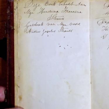 STRAUSS Andries Jacobus, gebore 1855 en Maria Adriana BADENHORST, gebore 1856 STRAUSS Andries Jacobus, gebore 1855 en Maria Adriana BADENHORST, gebore 1856