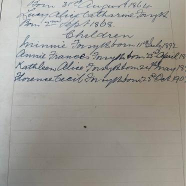 FORSYTH James Charles, 1864