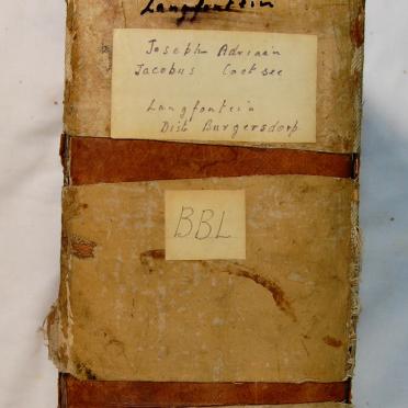 COETSEE Joseph Adriaan Jacobus, gebore 1828 en Maria Elisabeth, gebore 1830, getroud 1846 COETSEE Joseph Adriaan Jacobus, gebore 1828 en Maria Elisabeth, gebore 1830, getroud 1846