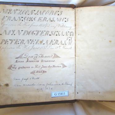 ERASMUS Jacobus Fransoys, geboren 1823 en Zara Johanna Magdalina COETZER, geboren 1823, getrouwd 1843 ERASMUS Jacobus Fransoys, geboren 1823 en Zara Johanna Magdalina COETZER, geboren 1823, getrouwd 1843