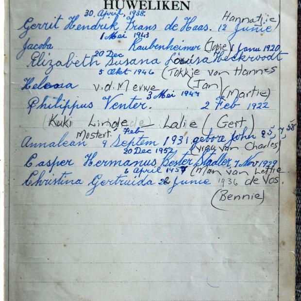 HAYCOCK Johannes Gerhardus Henderick gebore 1890 en Dorothea MAREE gebore 1892 getroud 1914