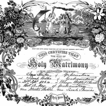 STANTON James 1843-1898 and Sarah WEBBER 1845-1915, married 1864 STANTON James 1843-1898 and Sarah WEBBER 1845-1915, married 1864