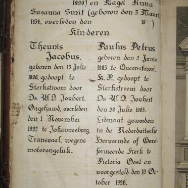 NEL Samuel Pieter Martinus, gebore 1812 en Jacomina Cornelia Fredrika BOTHA, gebore 1817, getroud 1834 NEL Samuel Pieter Martinus, gebore 1812 en Jacomina Cornelia Fredrika BOTHA, gebore 1817, getroud 1834
