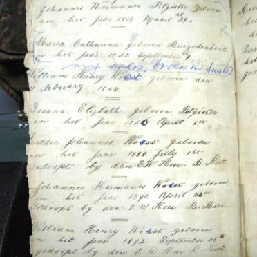 POTGIETER Johannes Harmanes, gebore 1816 en Maria Catharina BUIZEDENHOUT, gebore 1820 POTGIETER Johannes Harmanes, gebore 1816 en Maria Catharina BUIZEDENHOUT, gebore 1820